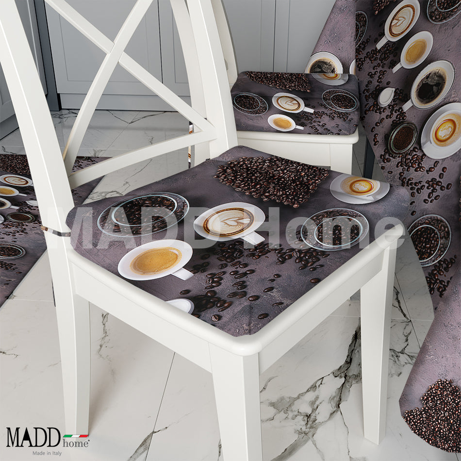 Cuscini sedia 6 pezzi CHICCHI CAFFÉ dis.1212 – MADD home